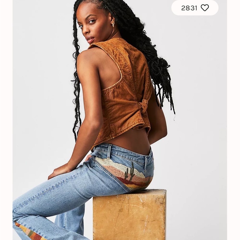NWT Free People Driftwood Farrah X desperado jeans